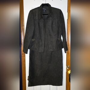 Vintage Women's Dress And Jacket Set Size 10 Business Office Workwear Y2K 90's